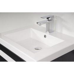 Saniclass Foggia badmeubelset 80cm 1 kraangat black wood