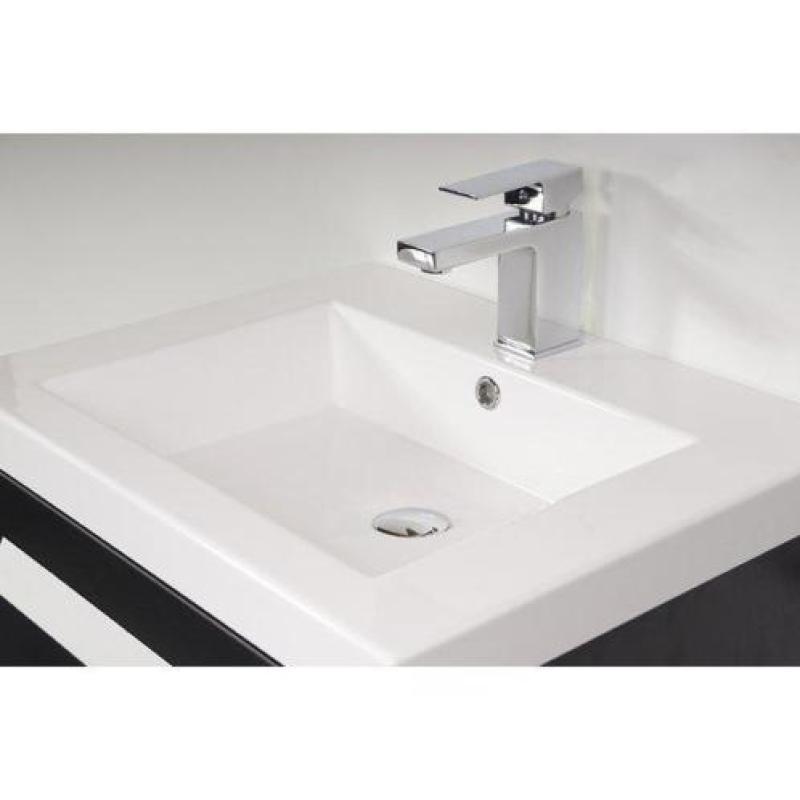 Saniclass Foggia badmeubelset 80cm 1 kraangat black wood
