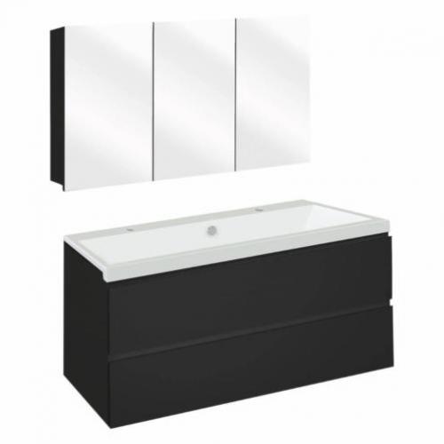 Badmeubelset Differnz The Collection 100x43x61 cm Zwart/W...