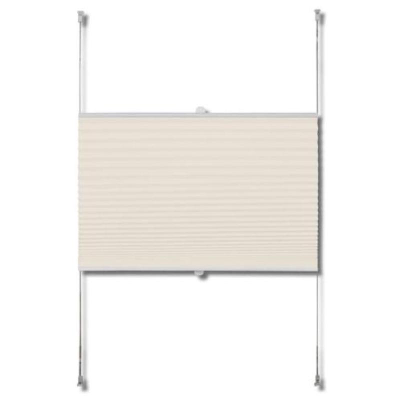 vidaXL Plissé rolgordijn 70x150cm creme