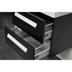 Saniclass Foggia badmeubelset 80cm 1 kraangat black wood