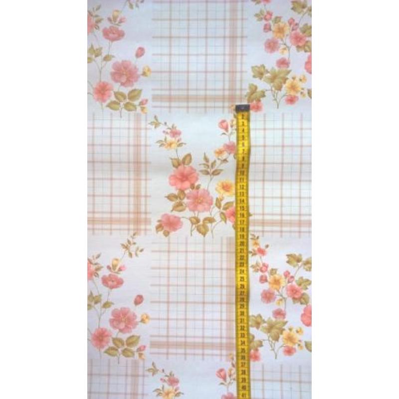 Retro vintage frans bloemen Behang 6 rollen op voorraad