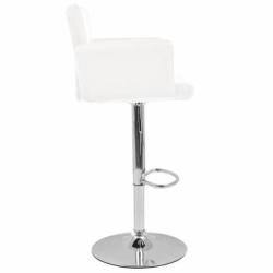 vidaXL Barkrukken design kunstleer wit 2 st