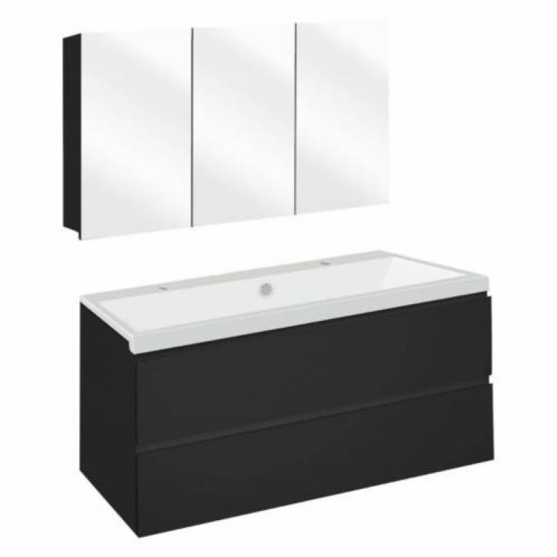 Badmeubelset Differnz The Collection 100x43x61 cm Zwart/W...