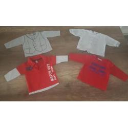 Groot pakket baby jongens kleding maat 50/56 totaal 66 stuks