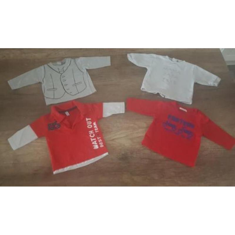 Groot pakket baby jongens kleding maat 50/56 totaal 66 stuks