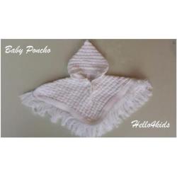 50 baby poncho cape vestje new born voor doop