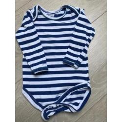 Rompers lange mouw met print - 3 stuks - mt 50/56