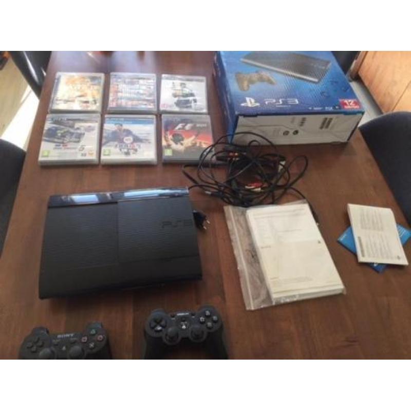 Sony PlayStation 3 + spellen +2 controllers