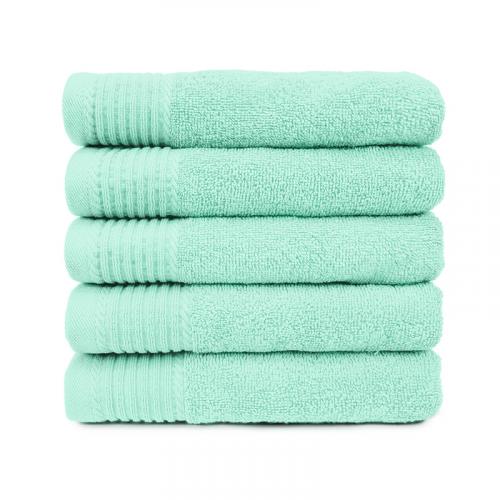 The One Badhanddoek Deluxe 70x140 550 gram Mint (5 stuks)