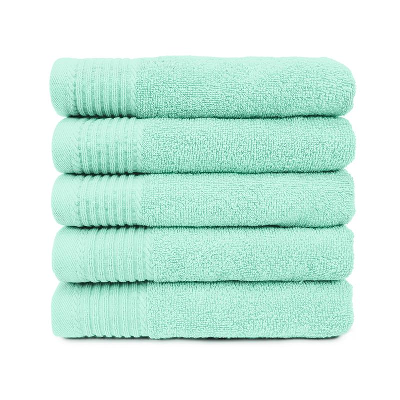 The One Badhanddoek Deluxe 70x140 550 gram Mint (5 stuks)
