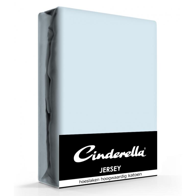Cinderella Jersey Hoeslaken Sky Blue-160 x 200 cm
