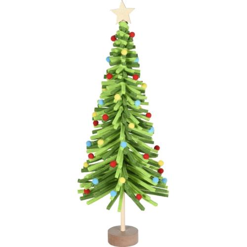 Groen vilten kerstboompje decoratie 45 cm