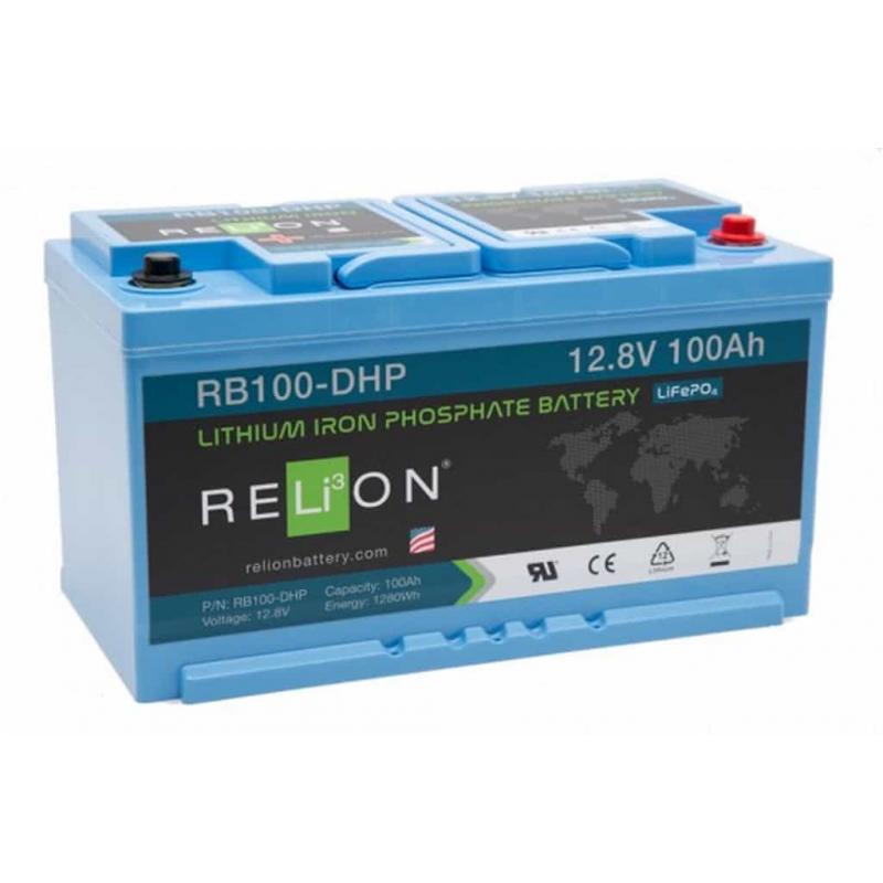 Relion RB300-DHP 12V 300Ah DIN LiFePO4 accu