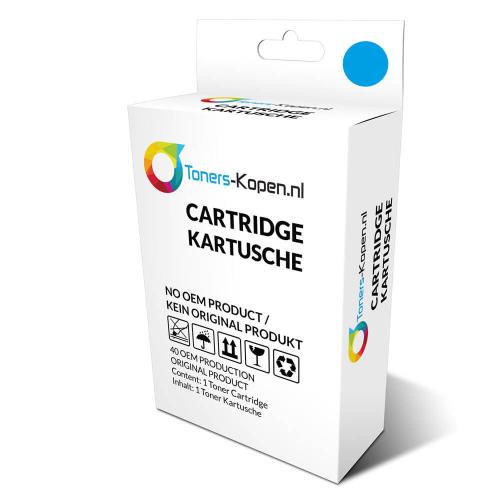Huismerk inkt cartridge voor Brother LC 985 cyaan wit LABEL