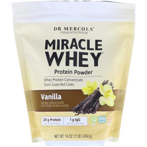 Wonder Whey Eiwitpoeder, Vanillesmaak (454 g) - Dr. Mercola