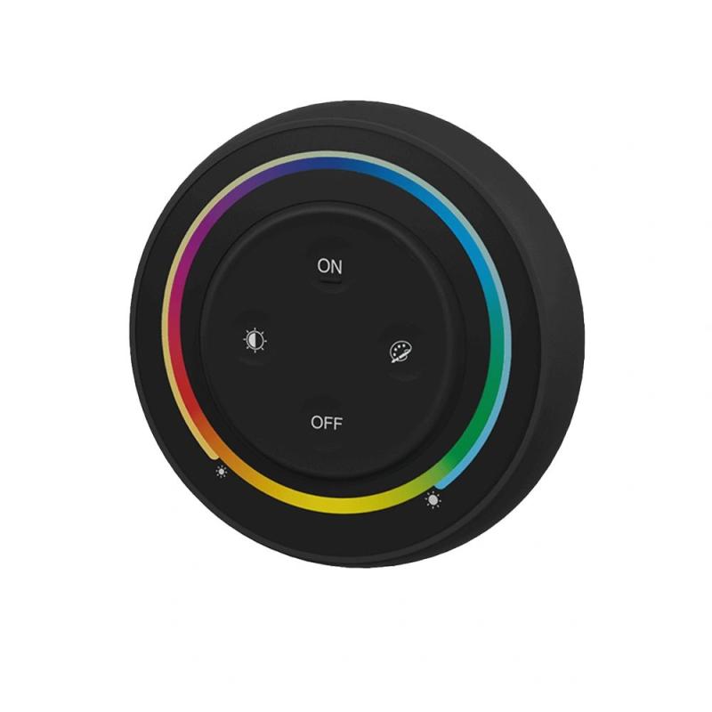 Draadloze Touch wanddimmer RGBWW zwart los