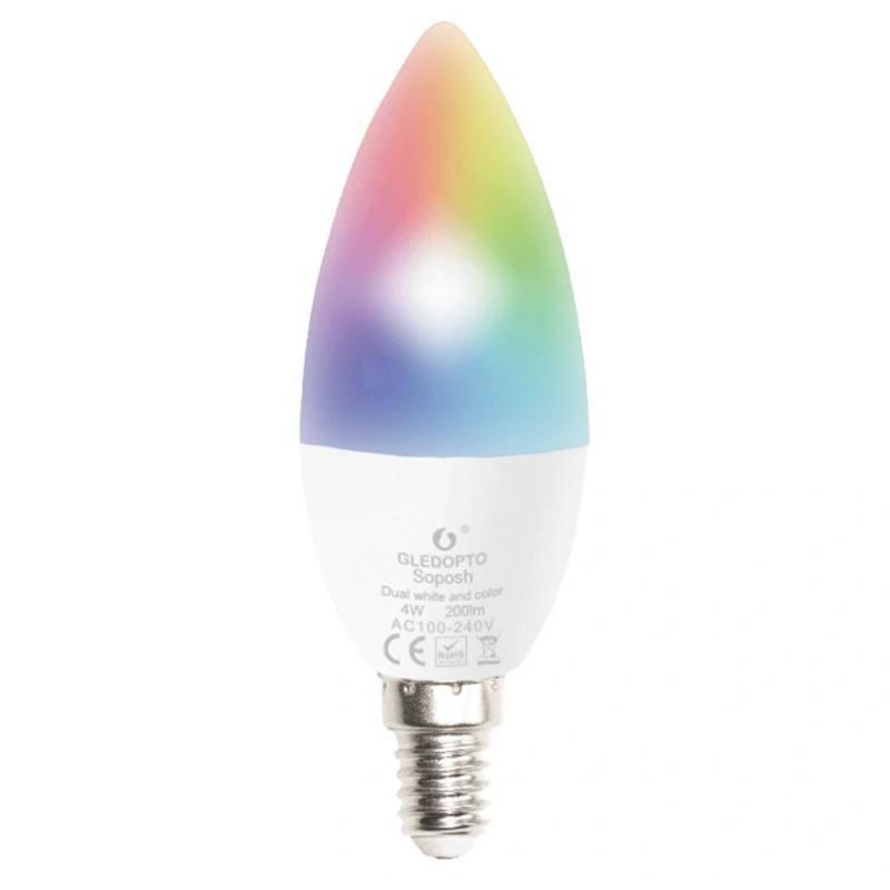 Hue compatible LED lamp RGBWW 4W E14 fitting - Zigbee Gledopto